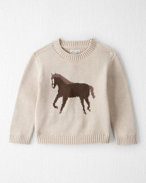 Toddler Organic Cotton Horse Sweater Knit | Carter's Inc