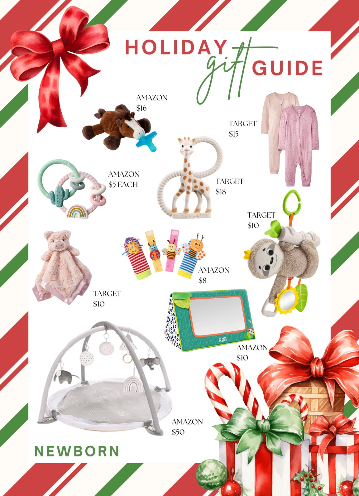 Holiday Gift Guide for Newborns: Fun gift ideas and stocking stuffers from Target and Amazon

Holiday Gift Guide | Baby | Newborn | Infant | 0-3 | Amazon Prime | Target | Christmas List | Holiday | Stocking Stuffers

#LTKGiftGuide #LTKHoliday #LTKBaby