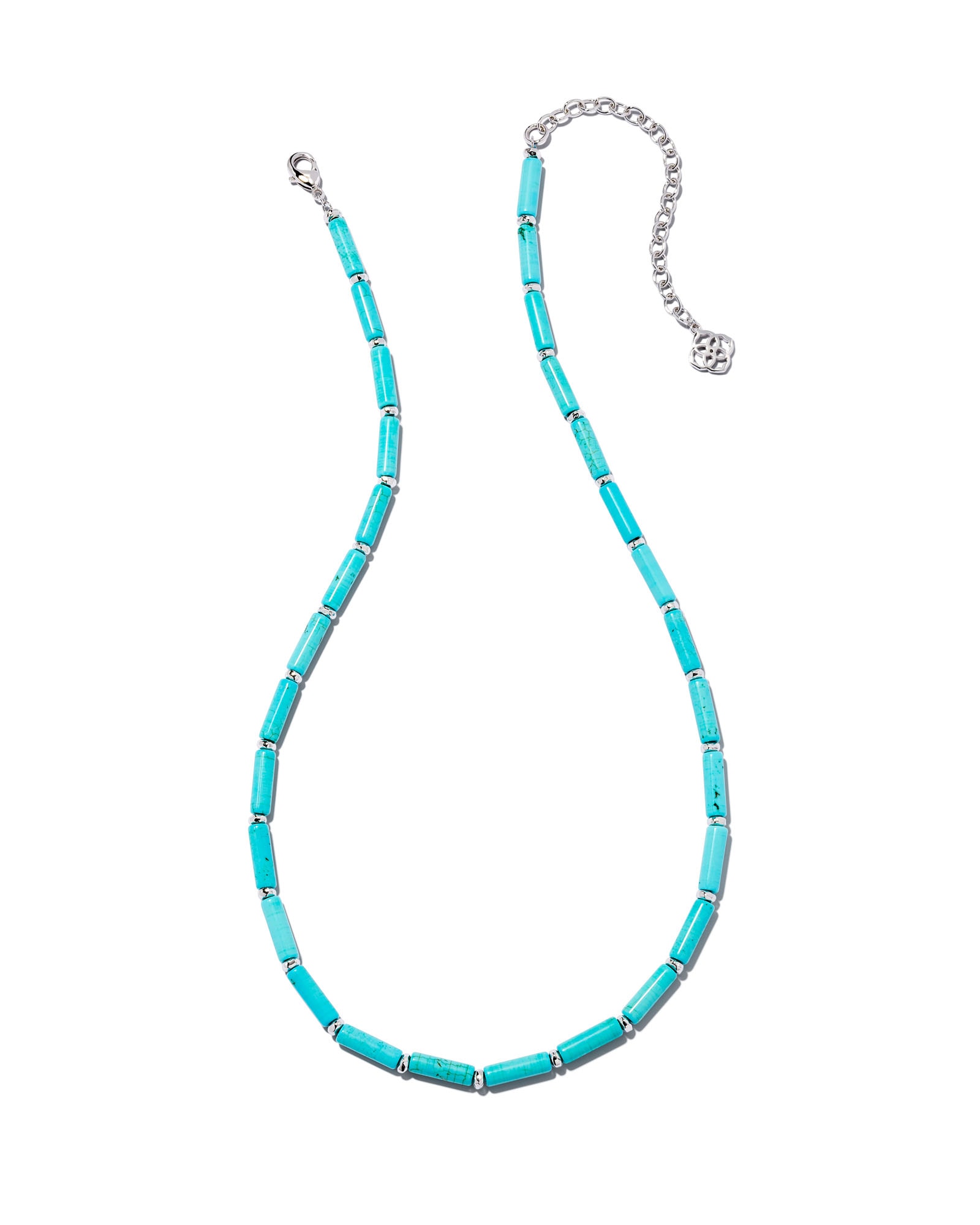 Ember Silver Strand Necklace in Variegated Turquoise Magnesite | Kendra Scott