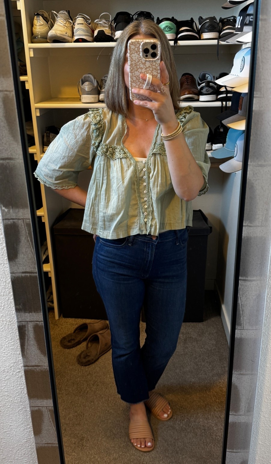 Free People top is sold out, linked similar. Size up in shoes, runs small  
