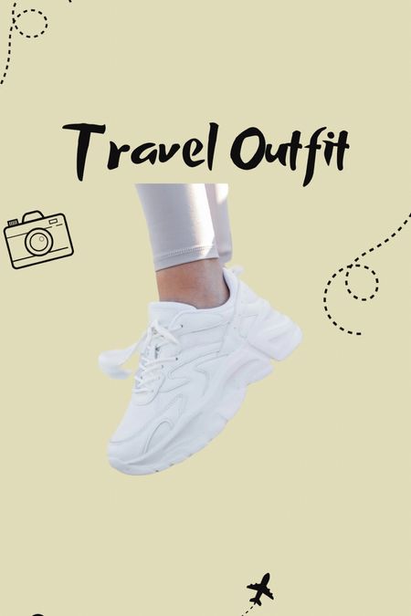 Travel outfit 
Airport outfit 
Sneakers 
Chunky sneakers 
White sneakers 


#LTKfindsunder100 #LTKshoecrush