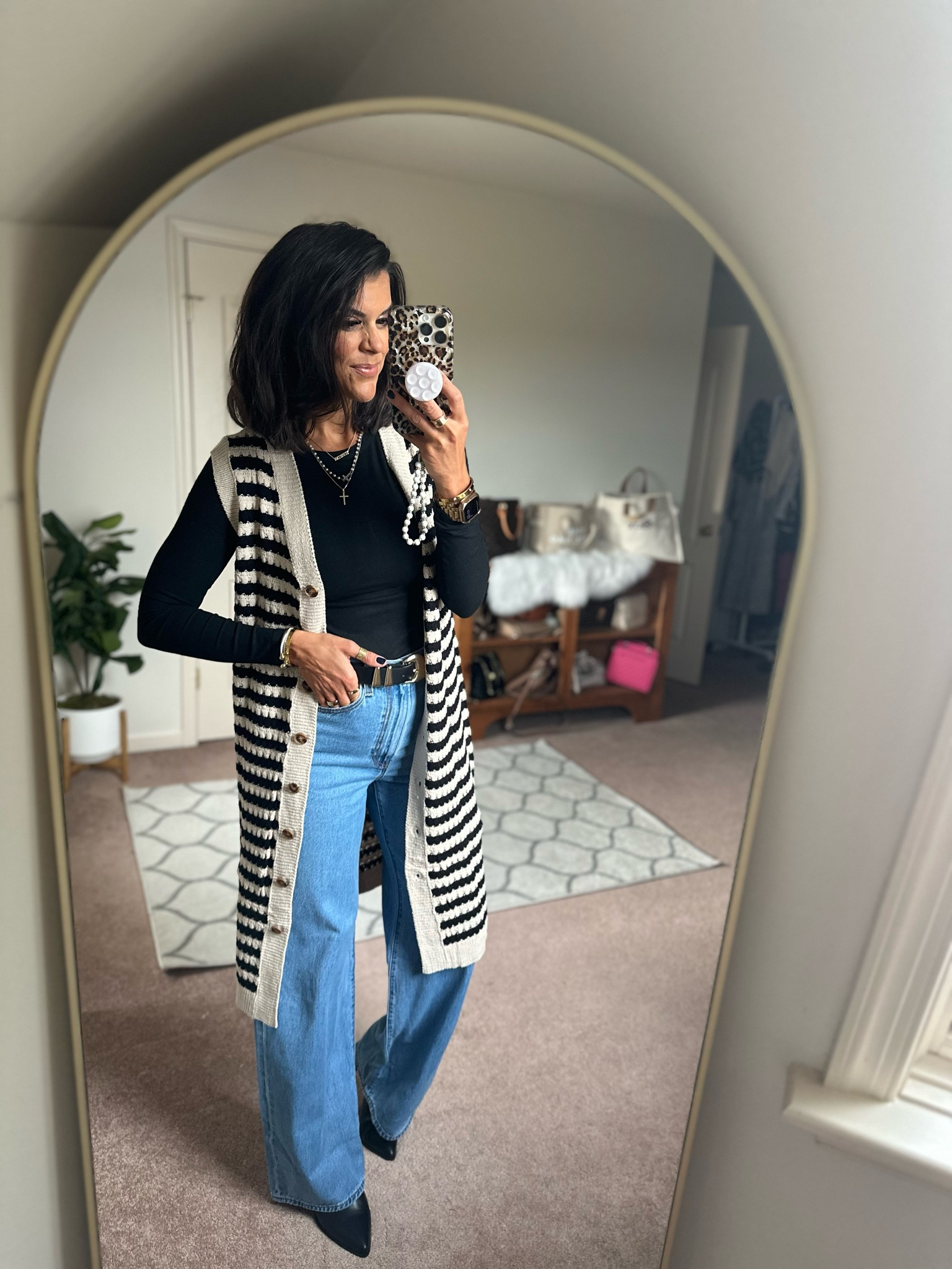 Todays for. Size small in tee, size medium in vest, Levi jeans sized up one size. Boots fit true to sizee

#LTKSeasonal #LTKFindsUnder100