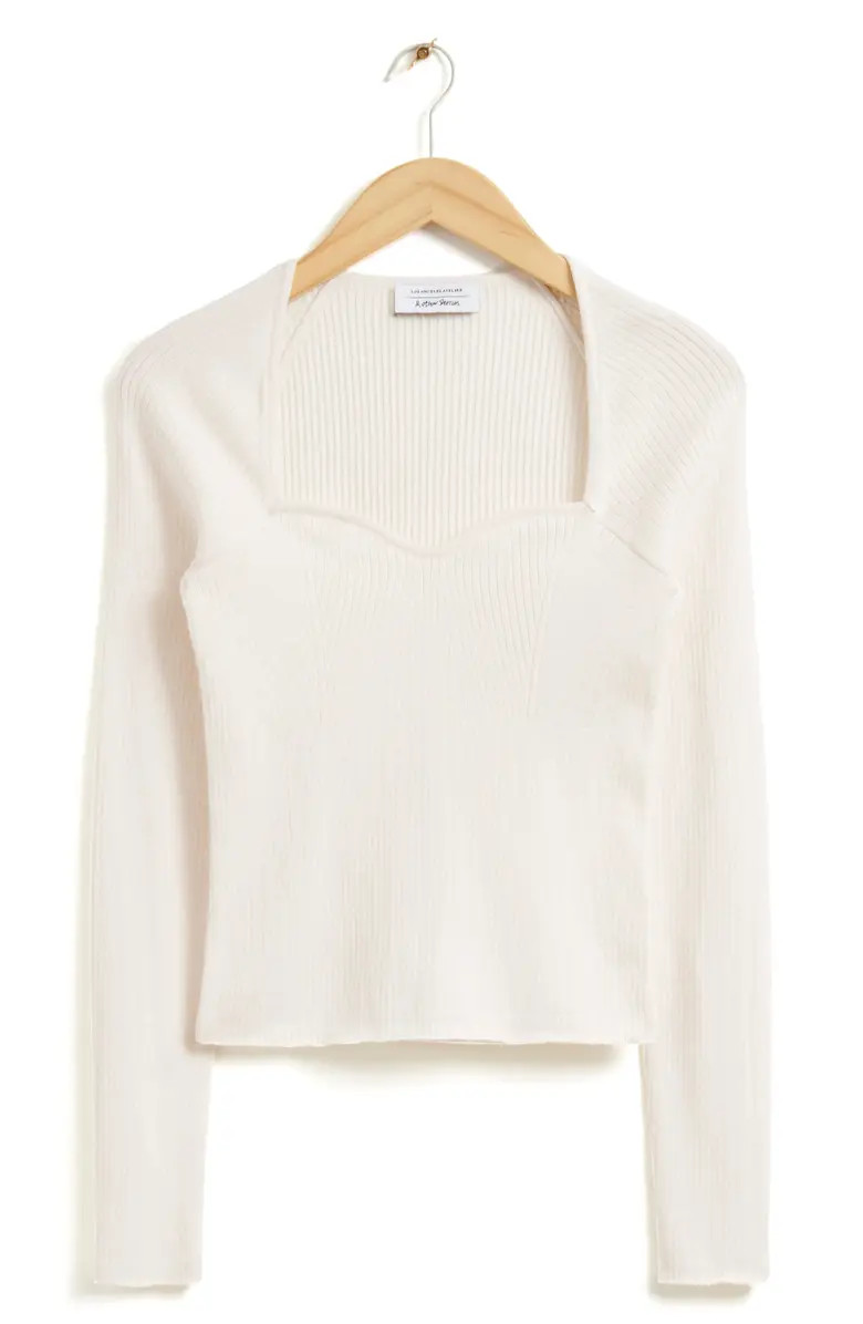 La Reida Wool Blend Rib Top | Nordstrom