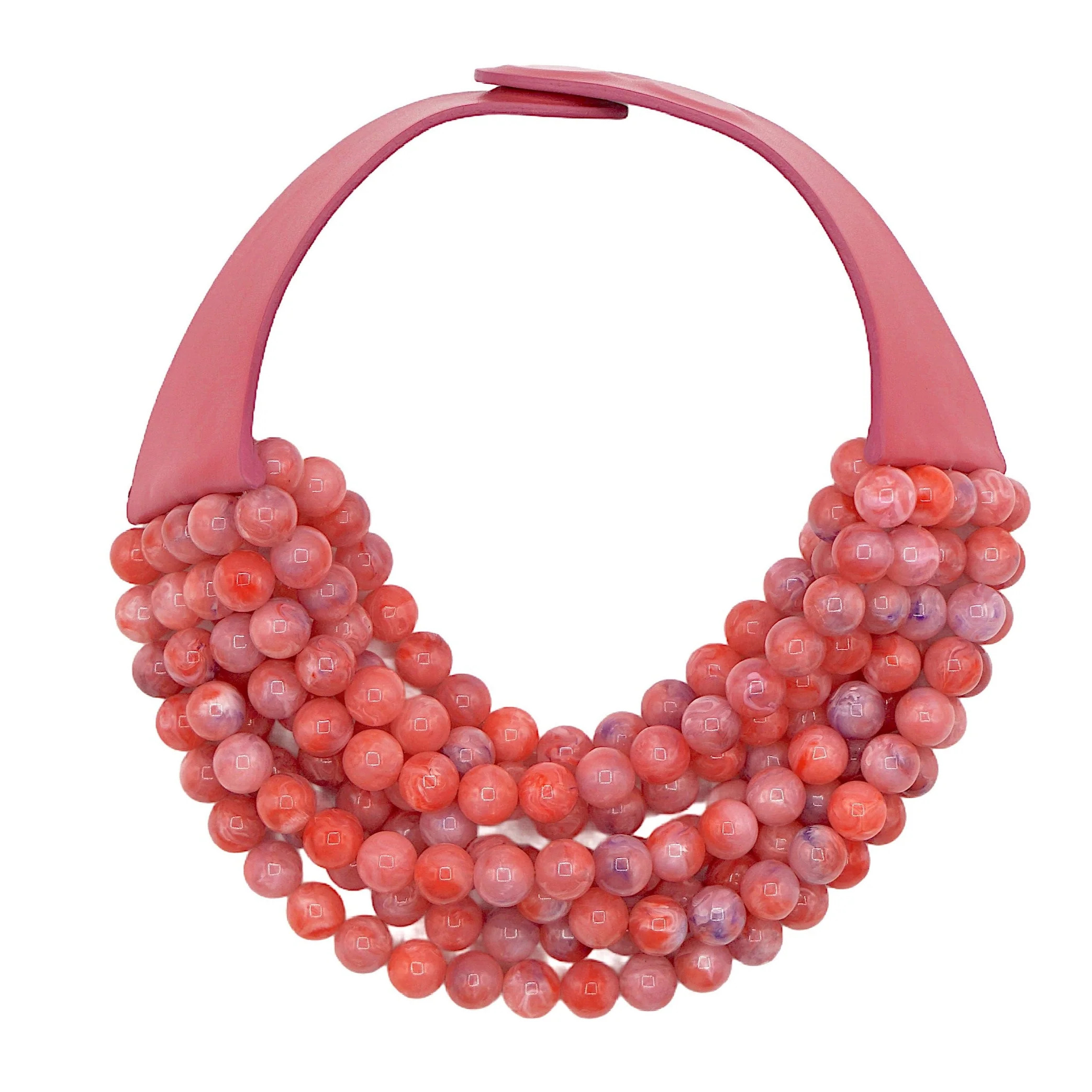 Round Bella Marble Strawberry Necklace | Fairchild Baldwin