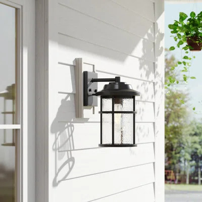 Schlesinger 1-Light Metal Wall Light With Dusk to Dawn | Wayfair North America