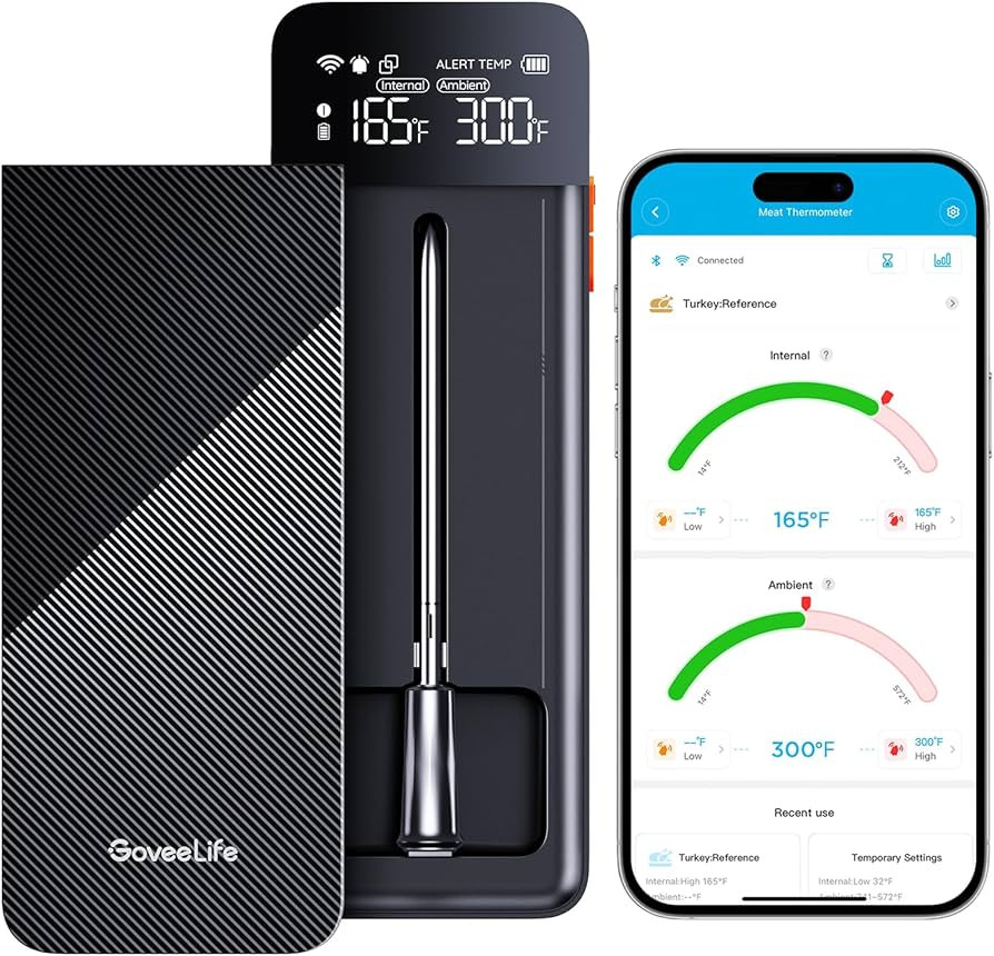 GoveeLife Digital Meat Thermometer Wireless with WiFi Bluetooth, Food Thermometer for Cooking, Lo... | Amazon (US)