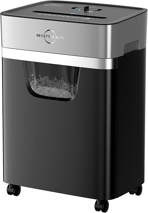 BONSEN 14-Sheet Paper Shredder for Home Office, Heavy Duty Cross Cut Shredder with 5.3 Gal Pullou... | Amazon (US)