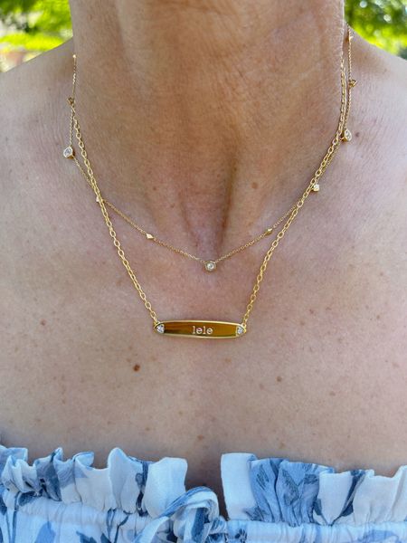 How beautiful is this Kendra Scott engraved necklace for Mother’s Day? It’s 18k gold and so sweet and dainty for everyday wear. #kendrascott #mothersday #giftidea #gifts 

#LTKGiftGuide