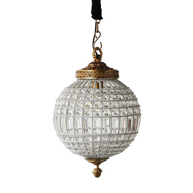 Prism Glass Globe Chandelier | Antique Farm House