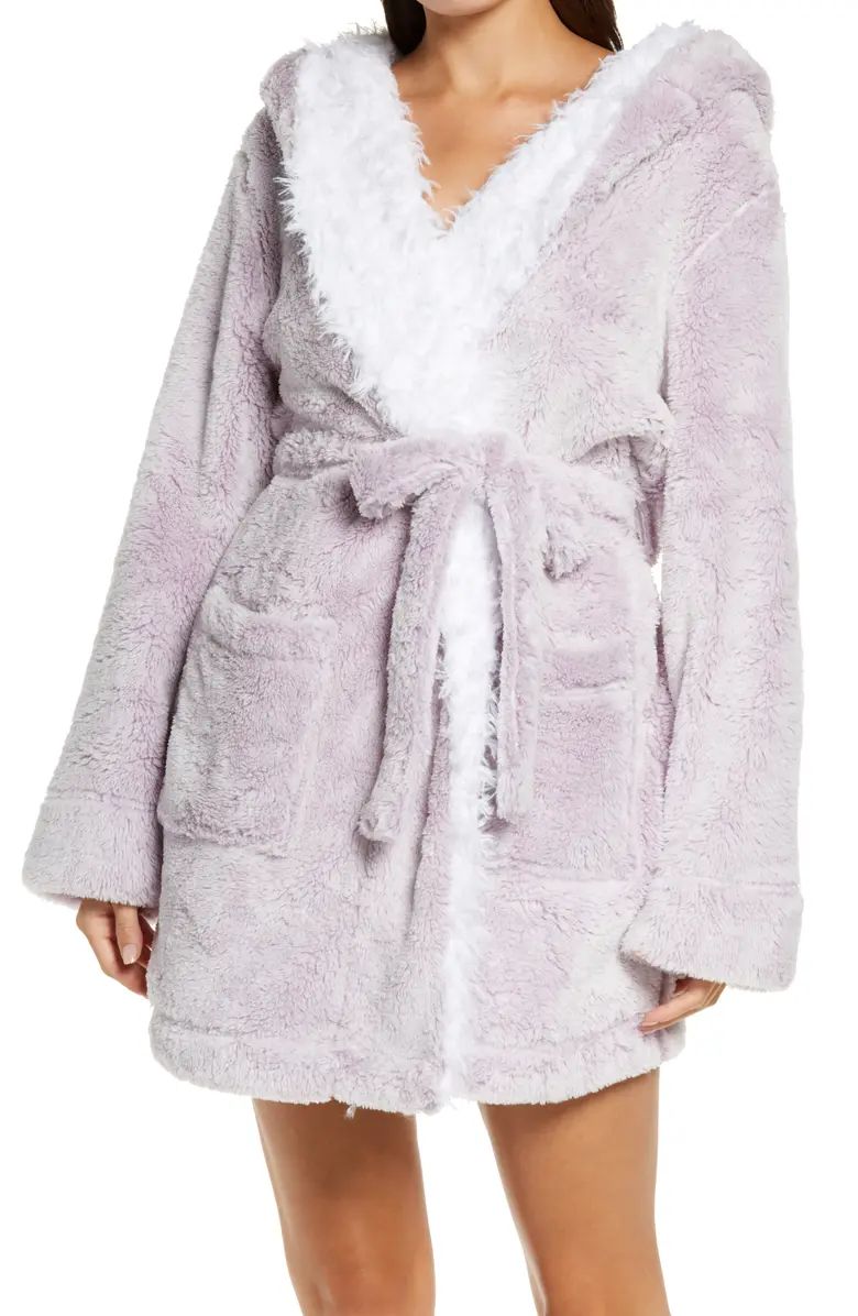 Be Mine Faux Fur Hooded Robe | Nordstrom