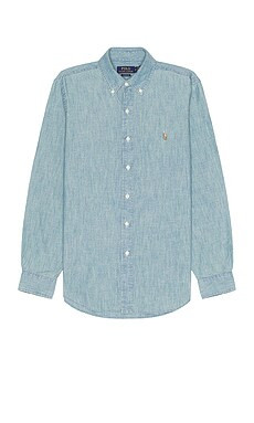 Polo Ralph Lauren Denim & Chambray Sport Shirt in Chambray from Revolve.com | Revolve Clothing (Global)