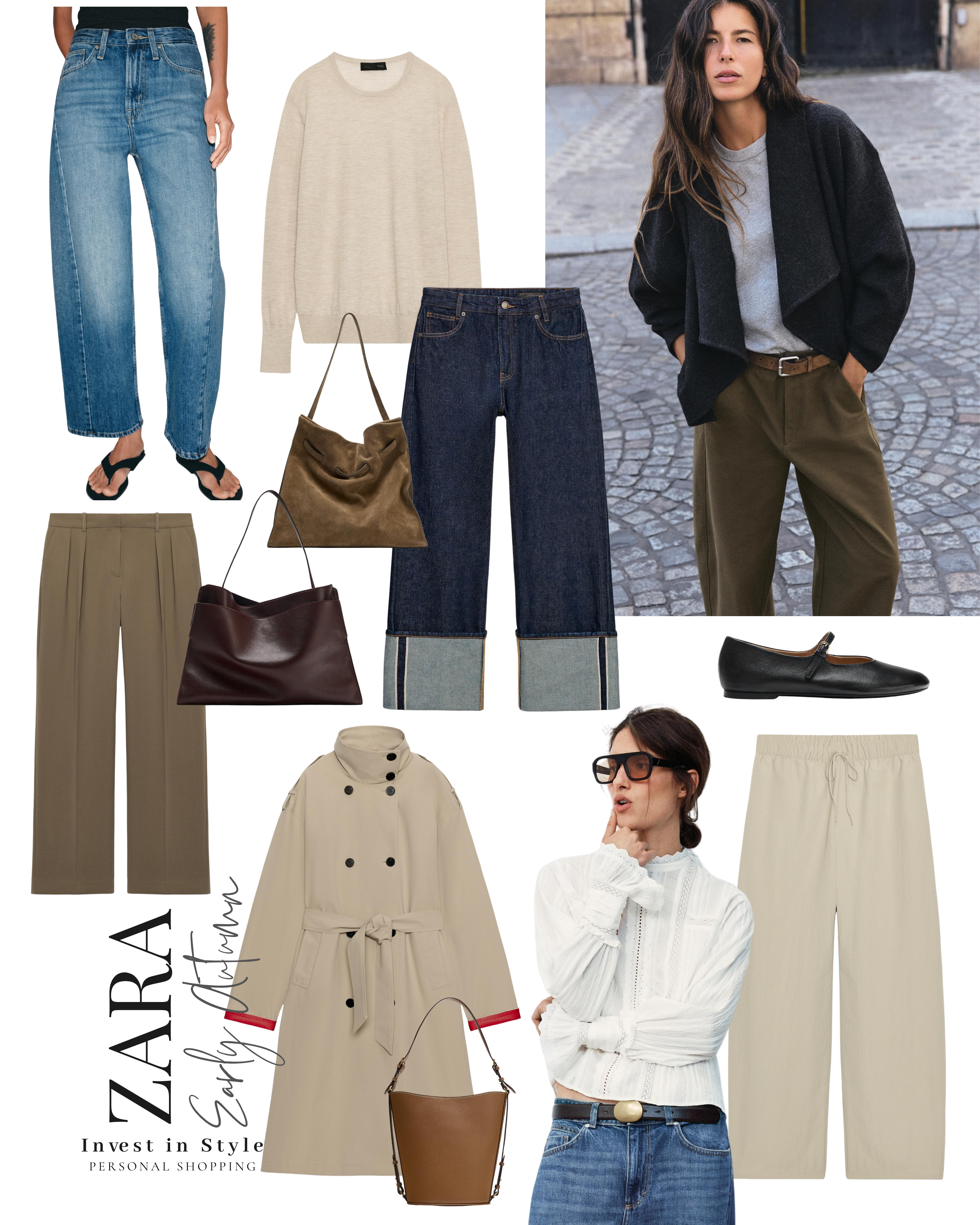 Zara favourites for early autumn 🍂

trench coat, dark wash jeans, barrel leg jeans, tailored trousers, barrel leg trousers, autumn jacket, autumn coat, suede bag, work bag, chic autumn style, autumn capsule wardrobe, zara new in 

 #LTKuk #LTKautumn #LTKjeans