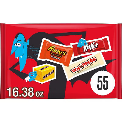 HERSHEY'S Chocolate Assorted Halloween Candy Miniatures - 16.38oz/55pc | Target