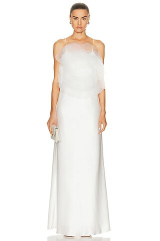 Lotus Blossom Silk Maxi Dress | FWRD 
