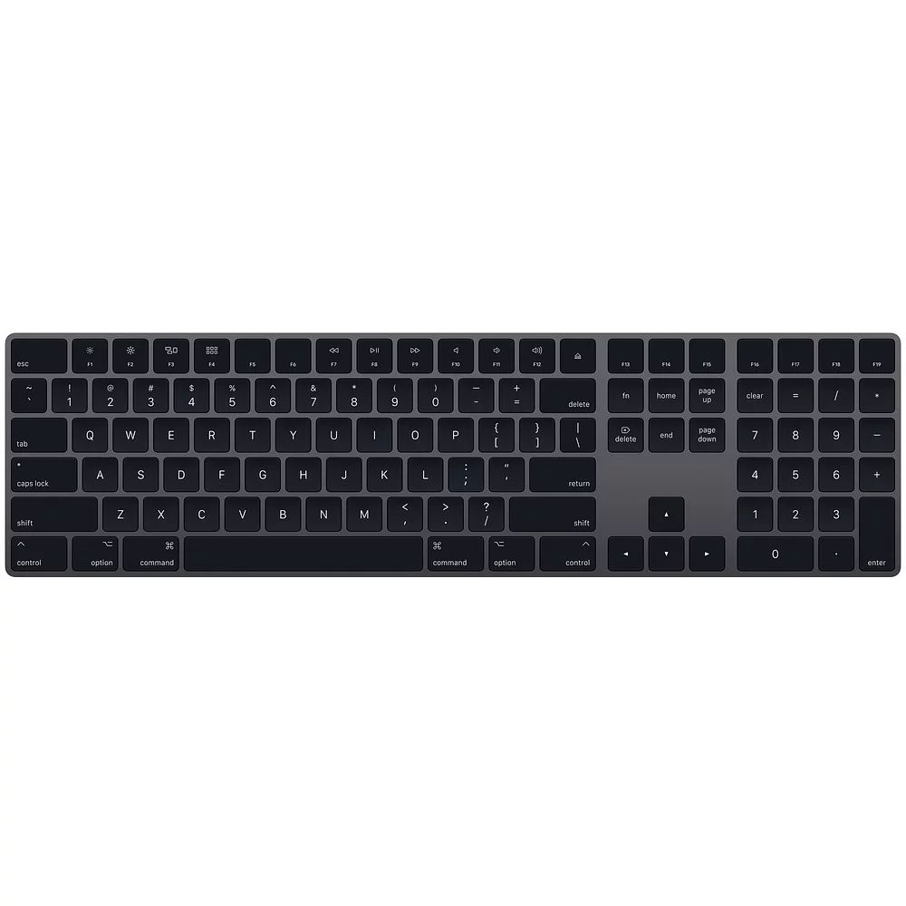 Apple Magic Keyboard with Numeric Keypad - US English - Space Gray | Walmart (US)