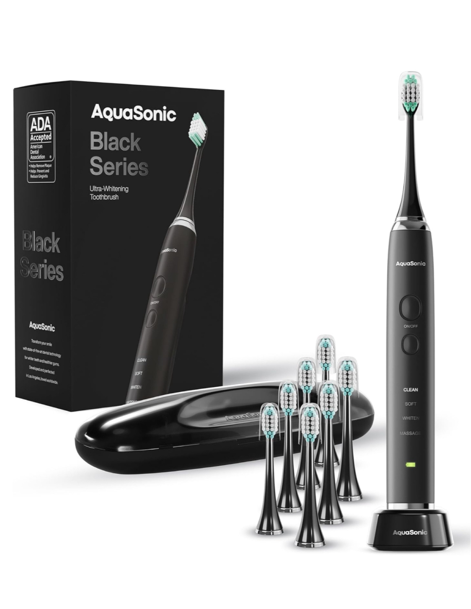 40,000 VPM Smart Toothbrush – Beauty, brains and power. The Black Series is a world class modern electric toothbrush packed with the most up to date technology. It features an ultra-powerful and industry leading motor producing 40,000 vibrations per minute, a lithium-ion battery, ultra-fast wireless charging, 4 mode operation, smart vibration timers, 8 DuPont engineered brush heads, and a custom travel case; all with a sleek ultra-slim, lightweight and IPX7 rated waterproof design.

	•	#WhiteningToothbrush
	•	#TeethWhitening
	•	#OralCare
	•	#HealthySmile
	•	#DentalCare
	•	#ToothbrushGoals
	•	#SmileBright
	•	#AdvancedOralCare
	•	#WhiterTeethFast
	•	#WhiteningTechnology
	•	#ToothbrushForWhitening
	•	#ElectricToothbrush
	•	#SelfCareEssentials
	•	#SmileWithConfidence
	•	#BeautyAndCare
	•	#DailyCareRoutine
	•	#AtHomeTeethWhitening
	•	#GiftOfWhiteSmile
	•	#HolidaySmileGoals
	•	#SmileUpgrade
	•	#ForBrightSmiles
	•	#SmileCareTips
	•	#PerfectTeethCare
#giftsforhim

#LTKGiftGuide #LTKHoliday #LTKMens