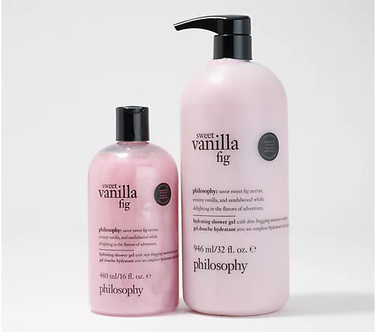 philosophy fresh, creamy & sweet shower gel duo - QVC.com | QVC