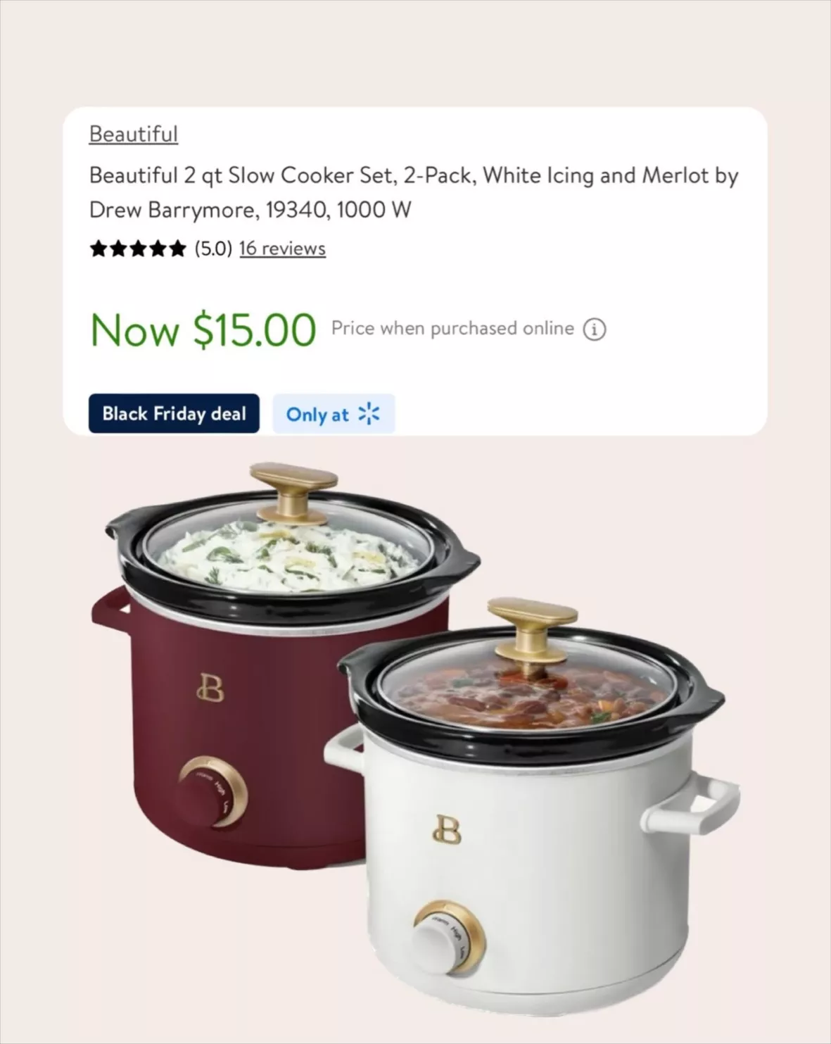 White Icing Air Fryer & Slow Cooker by Drew Barrymore