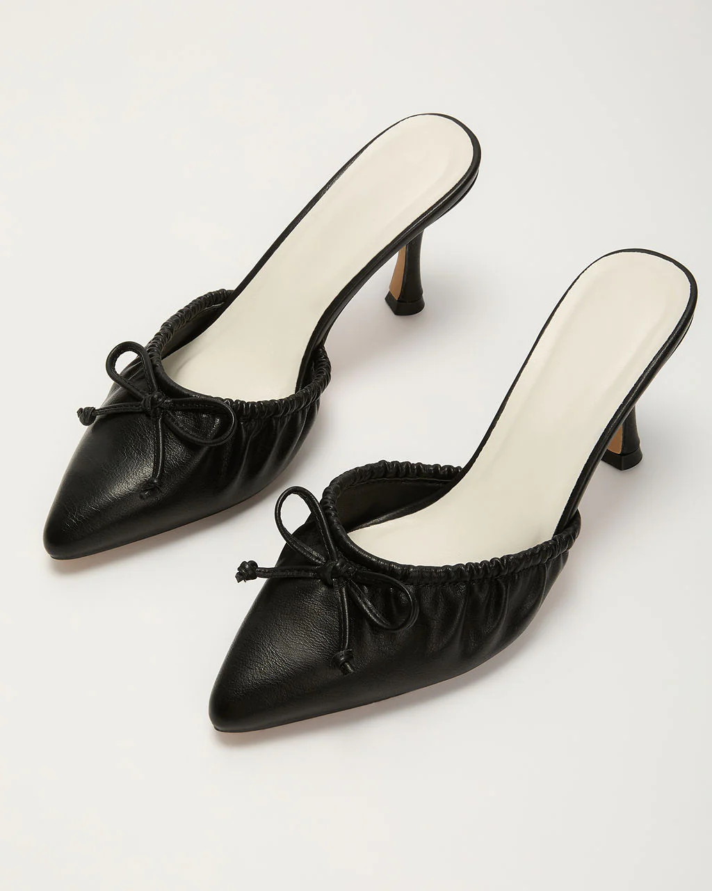 Laina Bow Ruched Heeled Mule | VICI