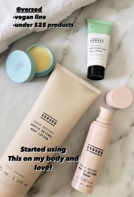 Loving this affordable, vegan skincare line! The retinol body lotion is amazing! 
10% off now with code Lucky10

All under $25

#LTKover40 #LTKsalealert #LTKfindsunder50