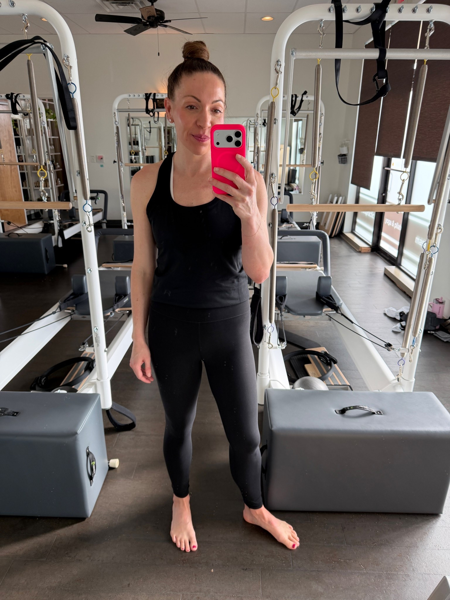 Tank medium
Leggings small 

Reformer Pilates

#LTKootd #LTKActive #LTKOver40