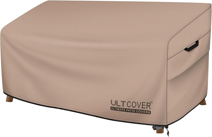 ULTCOVER Patio Furniture Sofa Cover 60W x 35D x 35H inch Waterproof Outdoor 2-Seater Loveseat Cov... | Amazon (US)