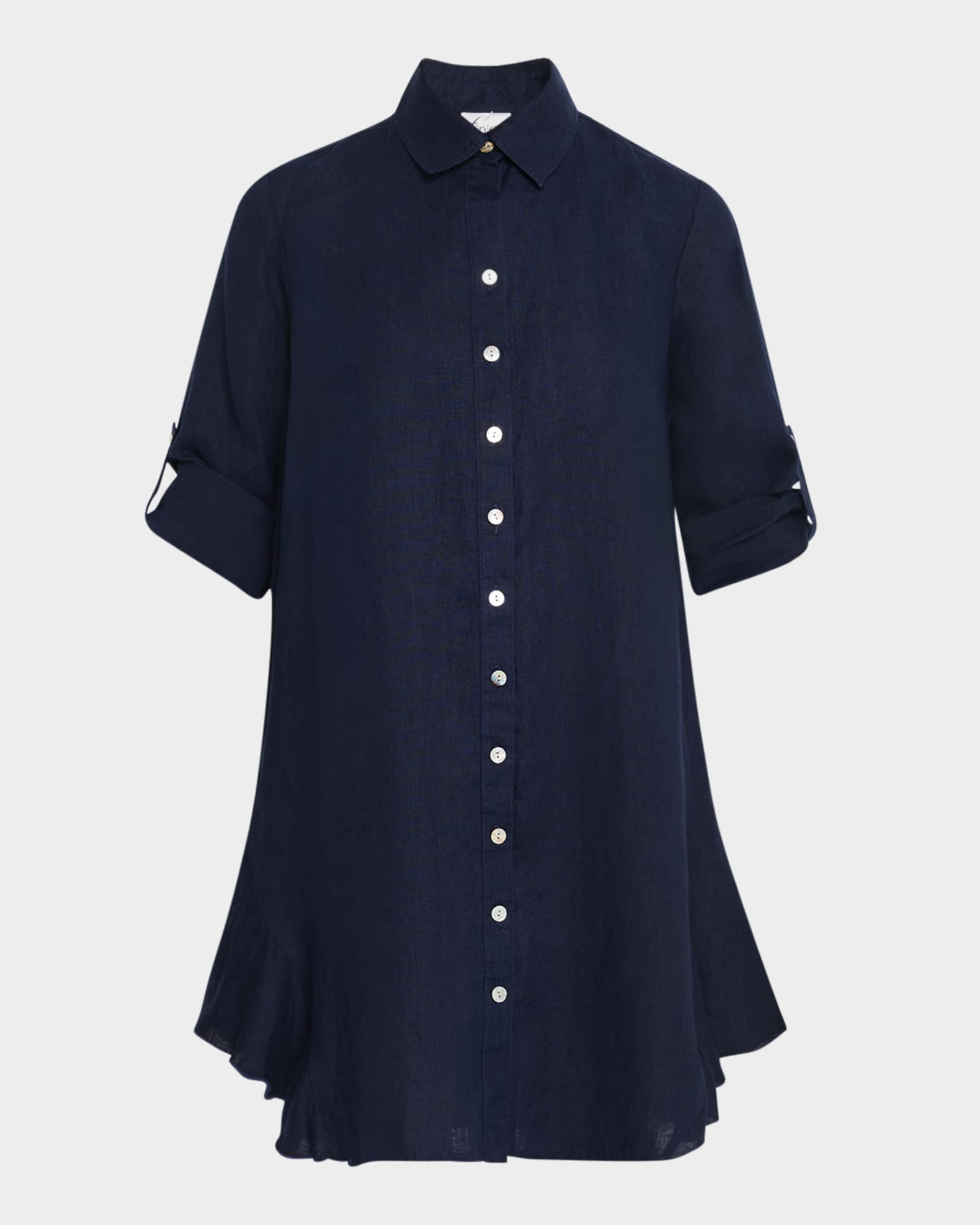 Finley Agatha Washed Linen Shirtdress | Neiman Marcus