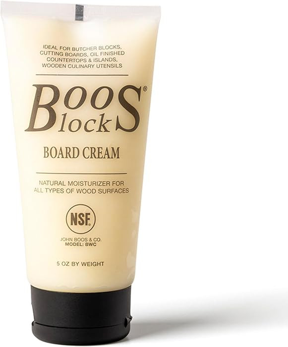 John Boos 5 oz Board Cream with Beeswax and Mineral Oil for Wood Surface Care – All-Natural Con... | Amazon (US)