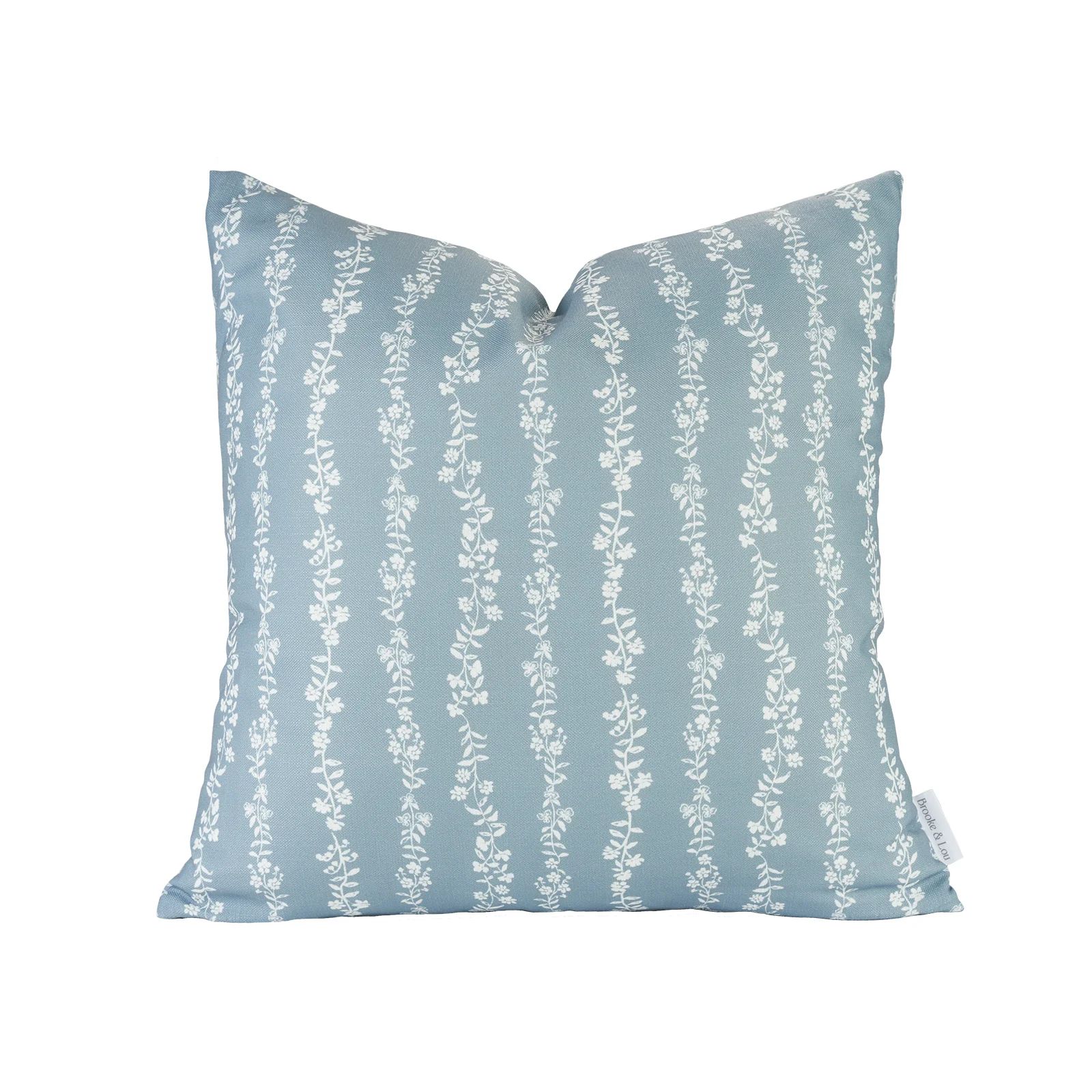 Somerset Pillow in Dusty Blue | Brooke and Lou
