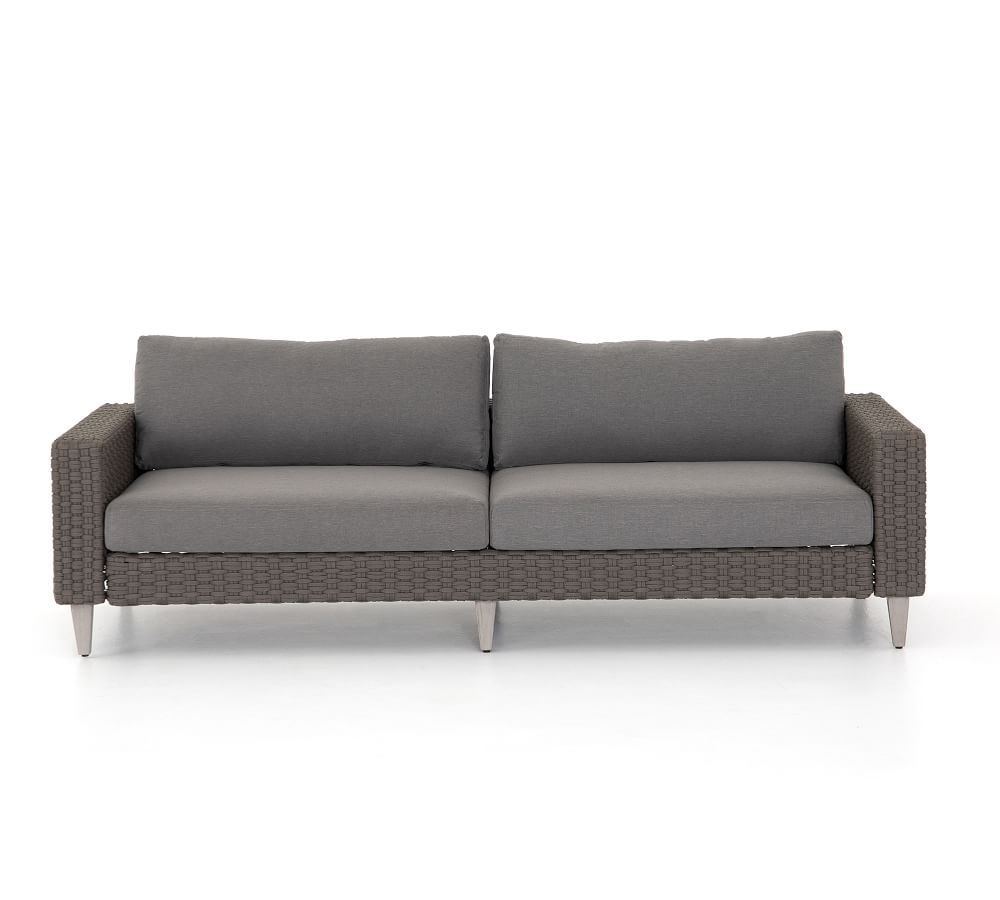 Vizinni Woven 90" Sofa | Pottery Barn (US)