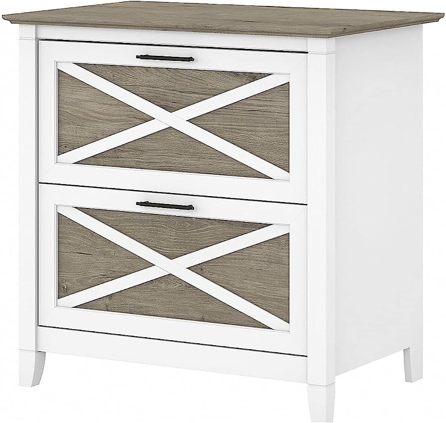 Bush Furniture Key West Lateral File Cabinet | 2 Home Office | Storage with Drawers, Casual, Pure... | Amazon (US)