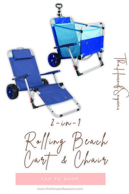 Travel Amazon summer must-haves,  2-in-1 rolling beach cart and chair, recliner chair, beach lounger, lounge chaise, chaise lounger, trolley, beach cart, wagon, life hack, travel hack, camping, hiking, lake life, beach, pool find, vacation find, packing tape, RV, road-trip, inflatable pool, blowup pool, kids pool, pool float . #thehouseofsequins #houseofsequins #lifehacks #lifehack #reels #tiktok #ltkhome #ltkfind #ltkunder50 #home #homefinds #budgetfriendly #airpump #vacation #vacationfind #travel #travelhack #packing #packingtips #summer