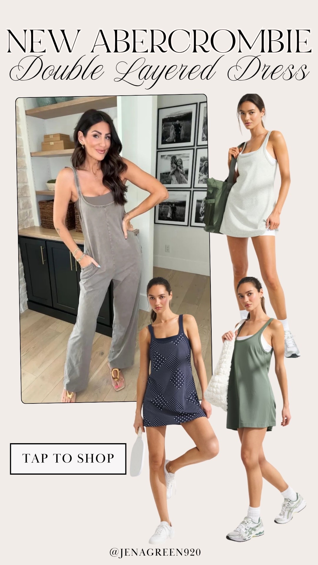 Abercrombie Double Layered Dress | Active Dress | Athleisure | Abercrombie YPB

#LTKootd #LTKActive #LTKSeasonal