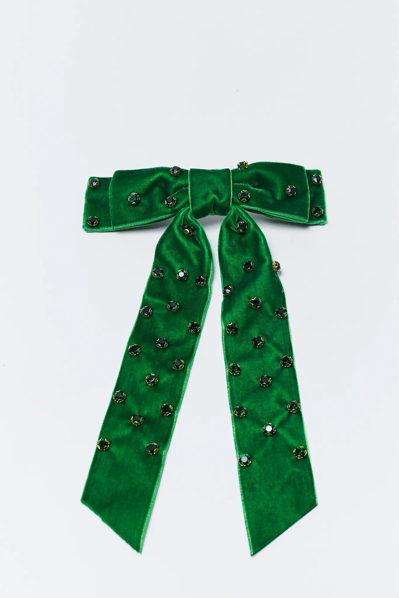 Ruth Green Rhinestone Bow | Avara