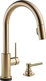 DELTA Trinsic VoiceIQ Single-Handle Touch Kitchen Sink Faucet with Pull Down Sprayer, Alexa and Goog | Amazon (US)