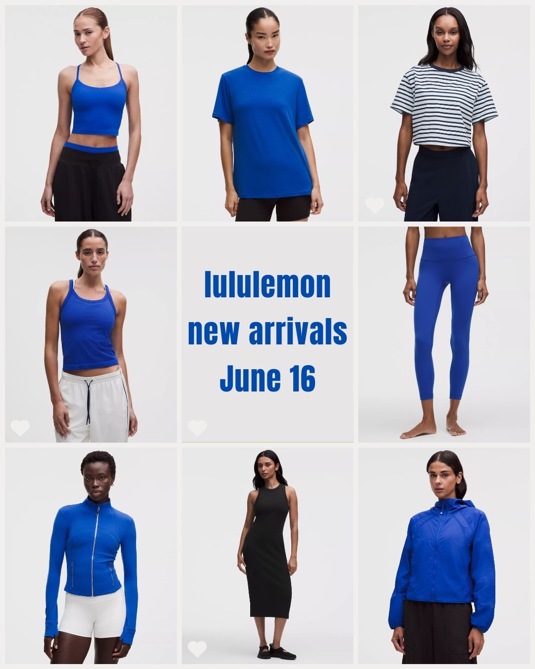 Here's what's new this week at lululemon! Lots of beach ball blue in an assortment of items

#LTKsummer #LTKcanada #LTKfitness