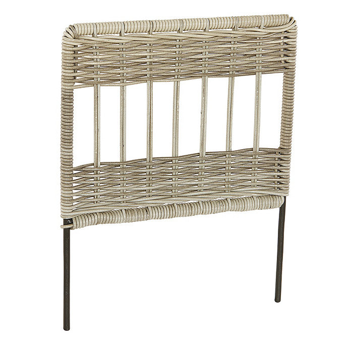 BW Canfield Woven Resin Landscape Edging Border with Metal Frame | Ballard Designs, Inc.