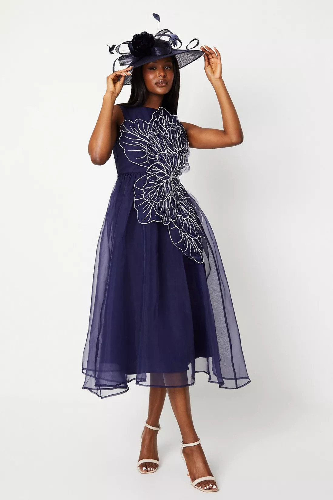 Dresses | Hand Stitched 3d Floral Midi Dress | Coast | Coast UK & IE