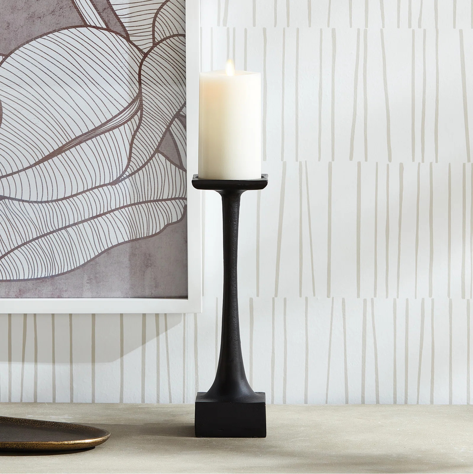 Ginny Aluminum Tabletop Candlestick | Wayfair North America