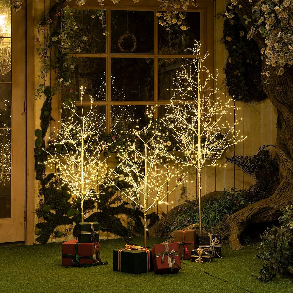 LIGHTSHARE Christmas Tree Combo Kit - Starlit Tree Collection with Angel Lights, 4 Feet 5 Feet an... | Amazon (US)