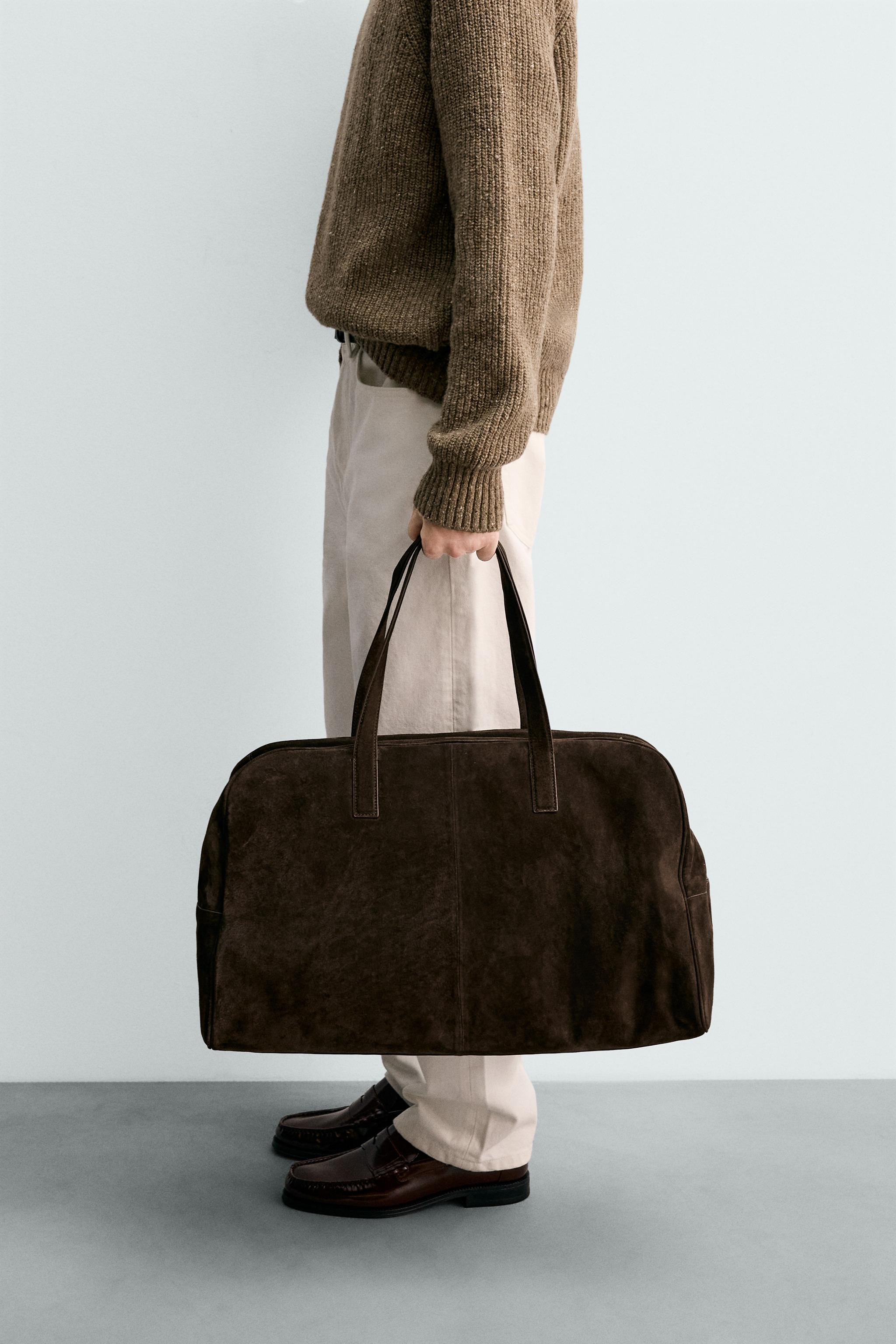 XL LEATHER TRAVEL BAG | Zara UK