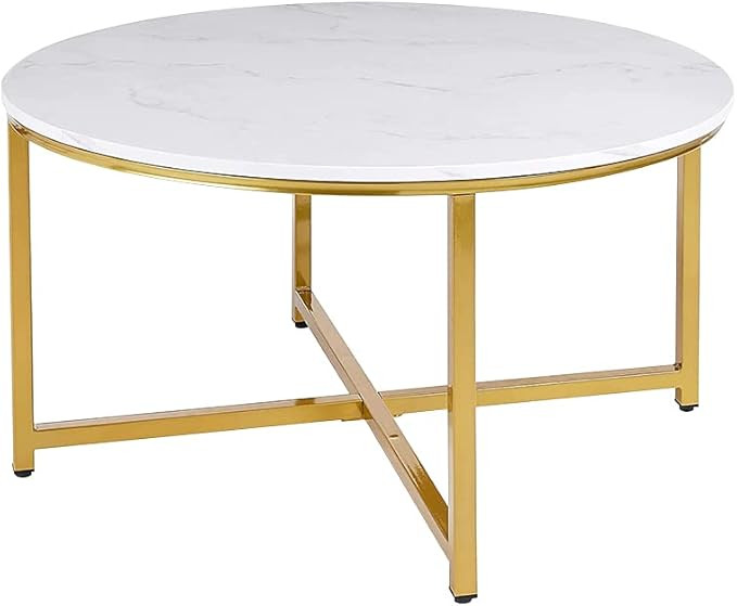 AZL1 Life Concept Modern Round Coffee Table for Living Room, Sofa Center Table for Dining Room, M... | Amazon (US)