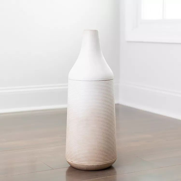 Beige Ombre Metal Vase, 24 in. | Kirkland's Home