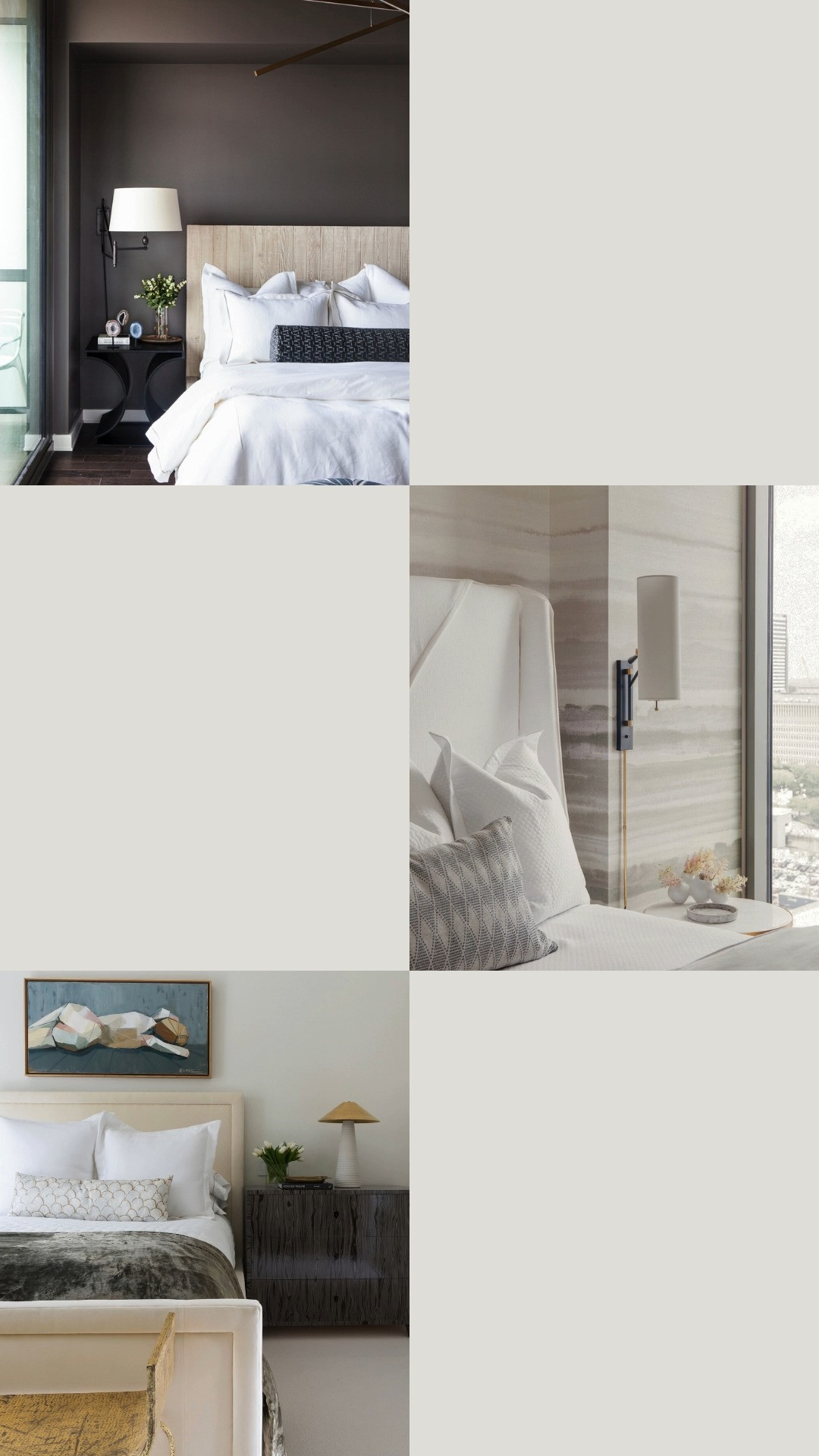 The secret to a well-styled bed? Perfectly sized lumbars. Check out these styles with a similar feel to our highrise project. Pair with a simple linen duvet and patterned quilt.

Lumbar sizing: 

For queen beds, look in the 36” range.

For king beds, try 48”–60”.

Height is all about the profile you’re after — sleek and low, or full and bold. 

 #LTKHome