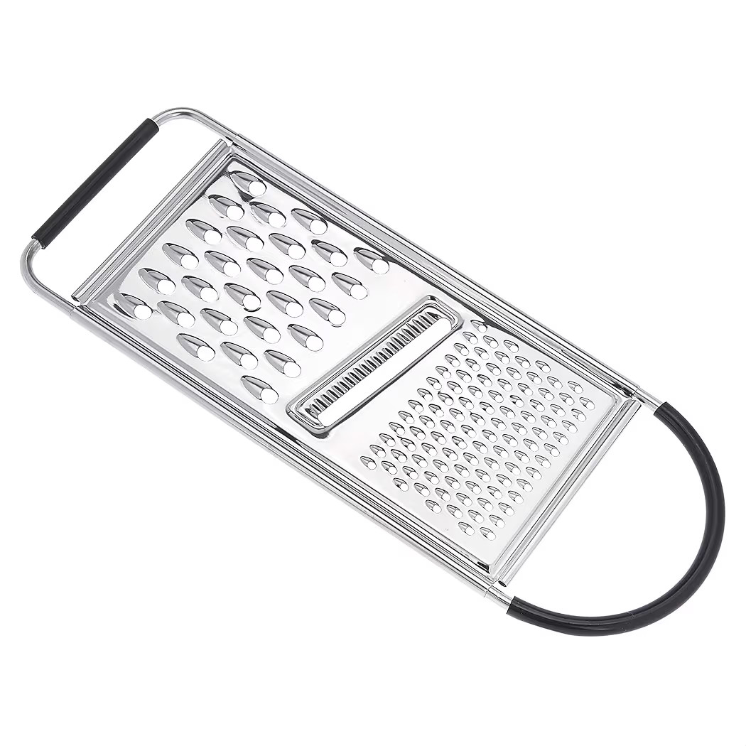Amazon Basics Cheese Grater with Handle, Stainless Steel Zester, Rectangular, Non-Slip, Multifunc... | Amazon (US)