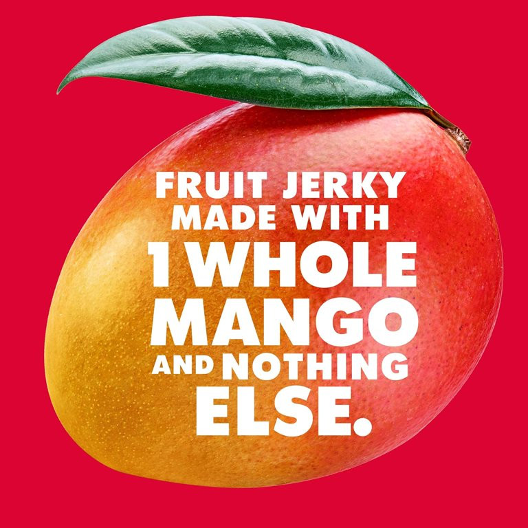 Solely Fruit Jerky Snack Organic Mango .8 oz Stick, 12-pk | Walmart (US)