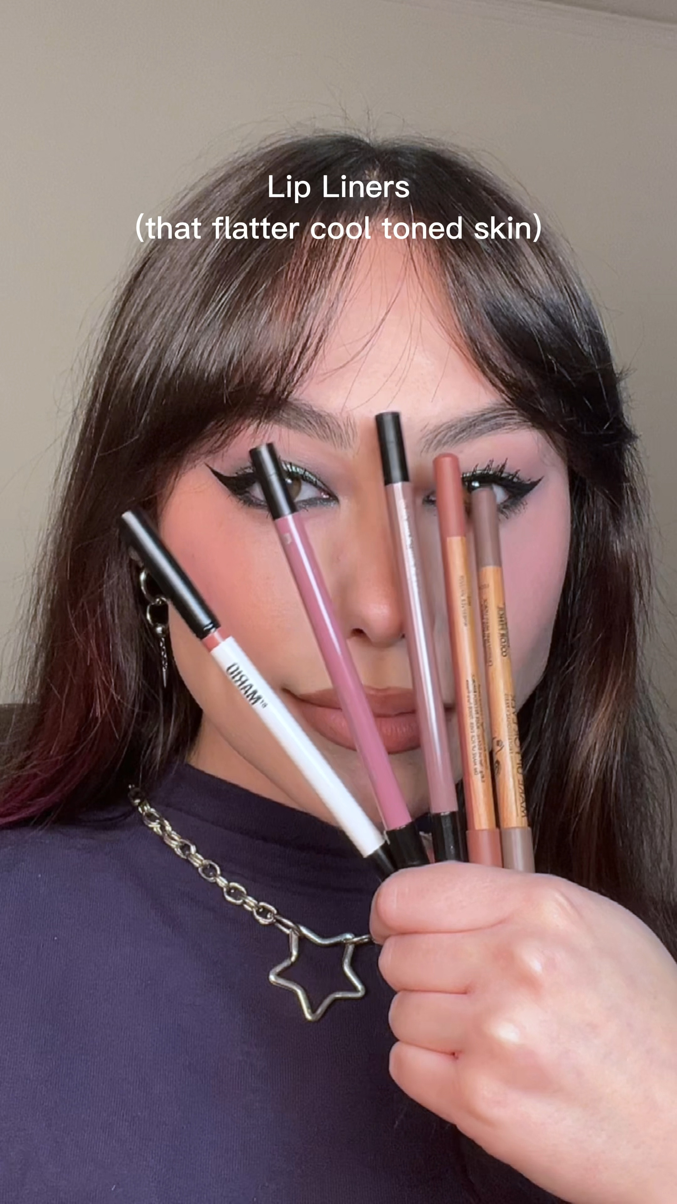 Lip liners that flatter cool toned skin #lipliner #lipcombo #cooltonedmakeup