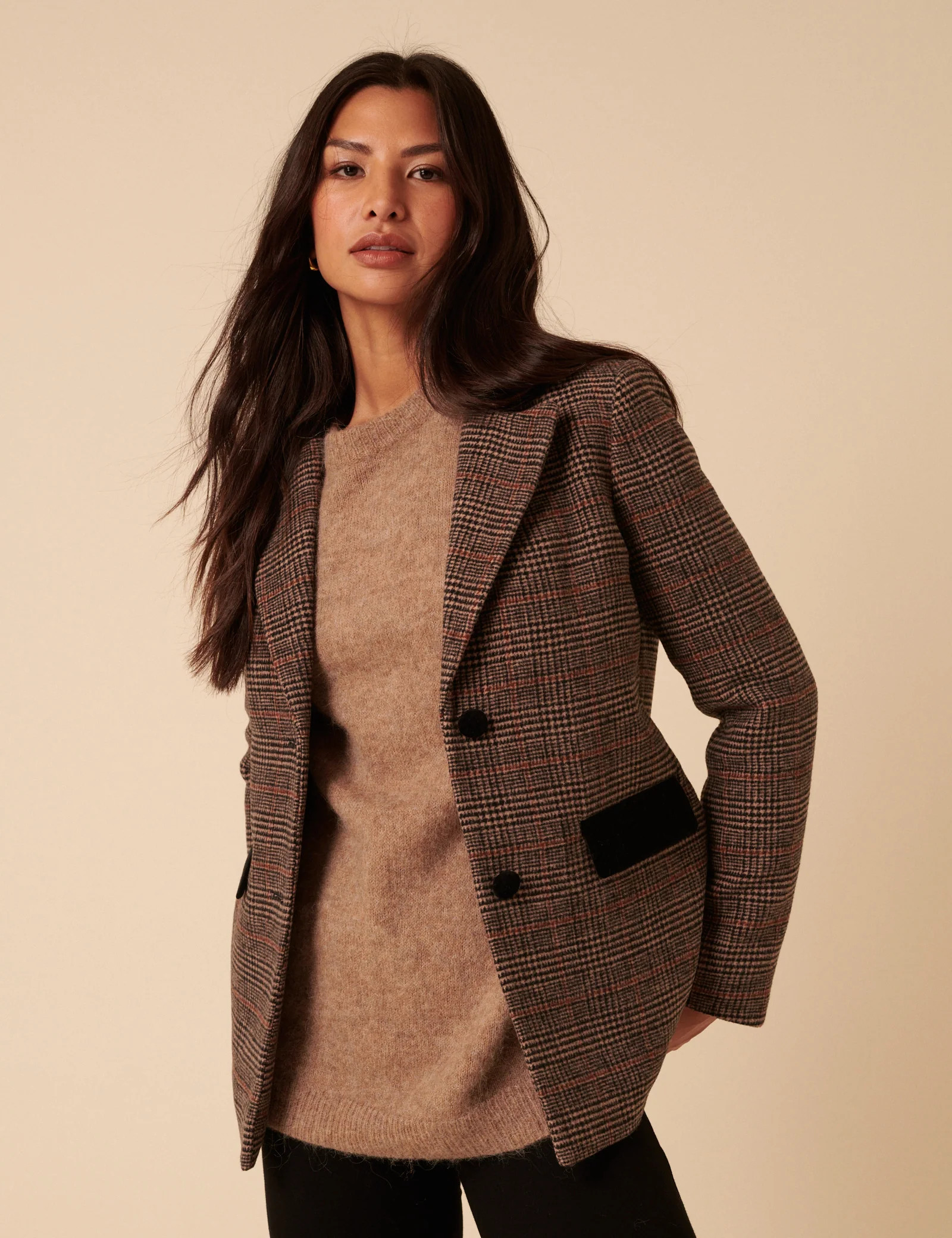 Heritage Check Single Breasted Blazer | Nobody's Child