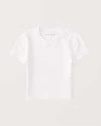 Cotton Seamless Fabric Essential Tee | Abercrombie & Fitch (US)