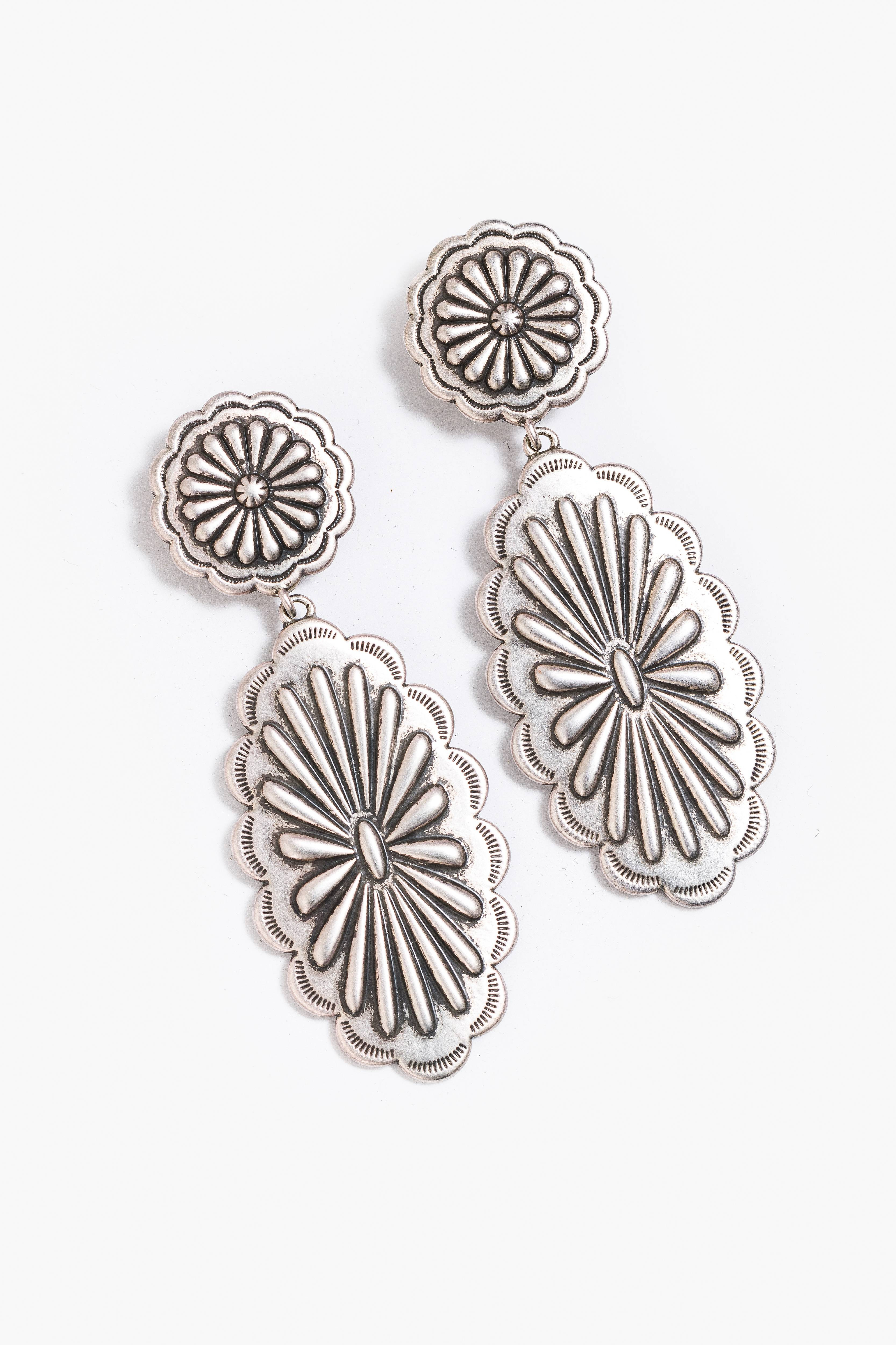 RIVER RANCH CONCHO EARRING
                                
                                    
... | Johnny Was